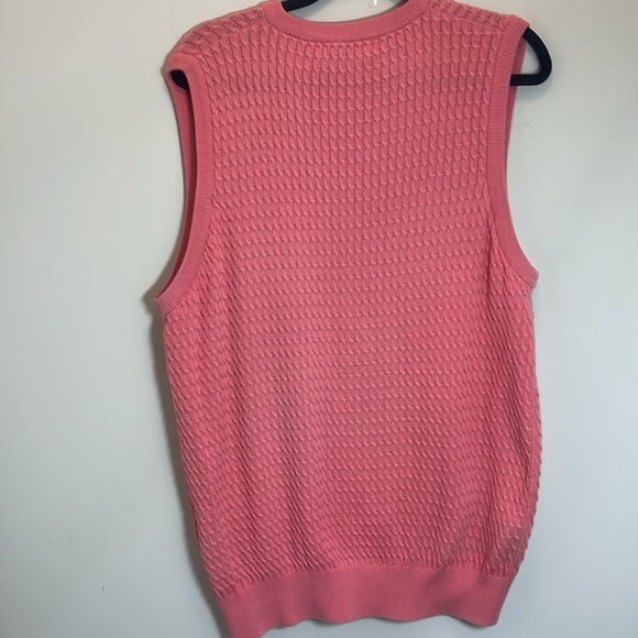 Harry Vardon Peach Knitted Golf Vest - Picture 5 of 5